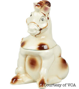 American Bisque Sitting Horse